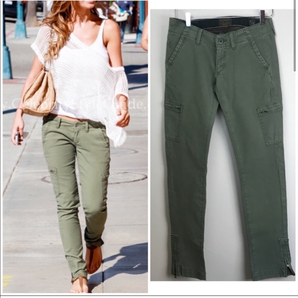 Lucky Brand Cargo Green Pants. Size 26.